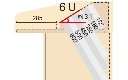 CDQ26・CDQ13 6Uコンソール奥行き