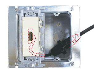 CPシリーズ 『 HDMIケーブル取り付け例 』について