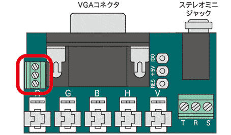 VESA-DDC用端子台（ねじ式）