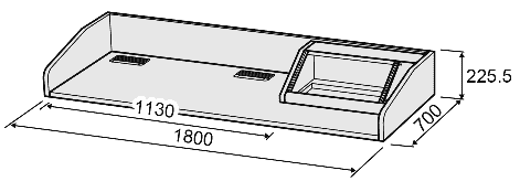 レクチャー卓 CDQ26-TR6