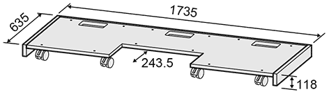 レクチャー卓 CDQ26-D2-ALC75