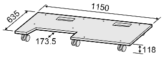 レクチャー卓 CDQ13-B1-LASC75