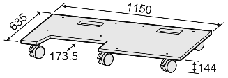 レクチャー卓 CDQ13-B3-LASC100