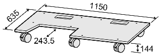 レクチャー卓 CDQ13-B4-LALC100