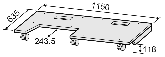 レクチャー卓 CDQ13-D2-LALC75