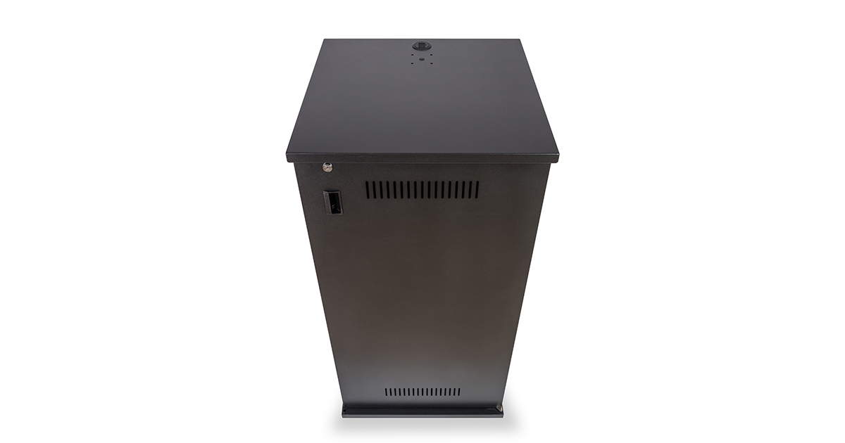 24U スチール製AVワゴン（組立済・扉付き）｜CWZ-24｜カナレ電気