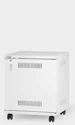 12U スチール製AVワゴン（組立済・扉付き）｜CWZ-12｜カナレ電気