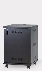 15U スチール製AVワゴン（組立式・扉付き）｜CWZK-15｜カナレ電気