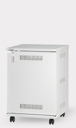 15U スチール製AVワゴン（組立済・扉付き）｜CWZ-15｜カナレ電気