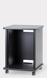 15U 木製AVワゴン（組立式・扉なし）｜CWXK-15-DN｜カナレ電気