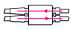 w type single thru as arrowed