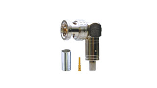 75 ohm BNC Crimp Plugs [Right Angle]
