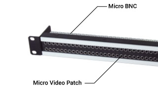 75 ohm Micro Video Patchbays (Rear is Micro BNC)