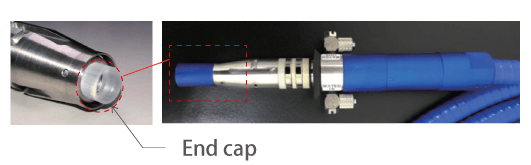 High-power connector End-cap